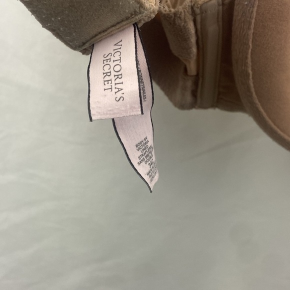 Victorias Secret Lined Strapless Bra Womens Size 34C Nude Body by Victoria - Picture 11 of 13